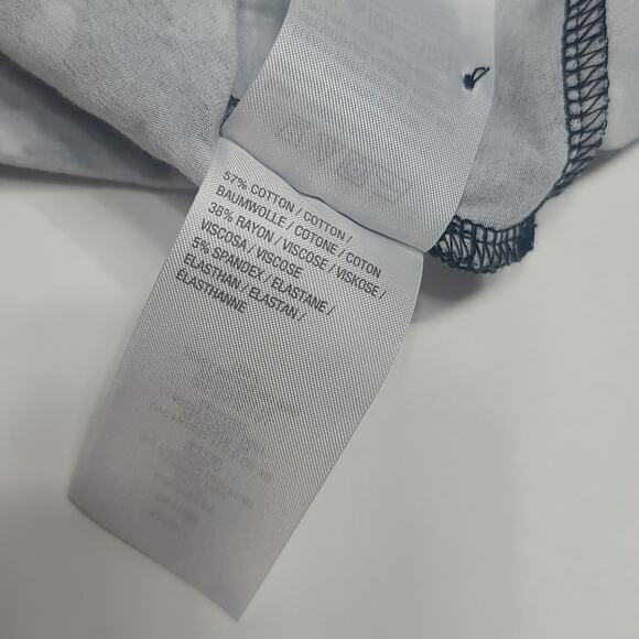 Denim & Co black with white polka dots top v neck womens SP - Picture 6 of 6